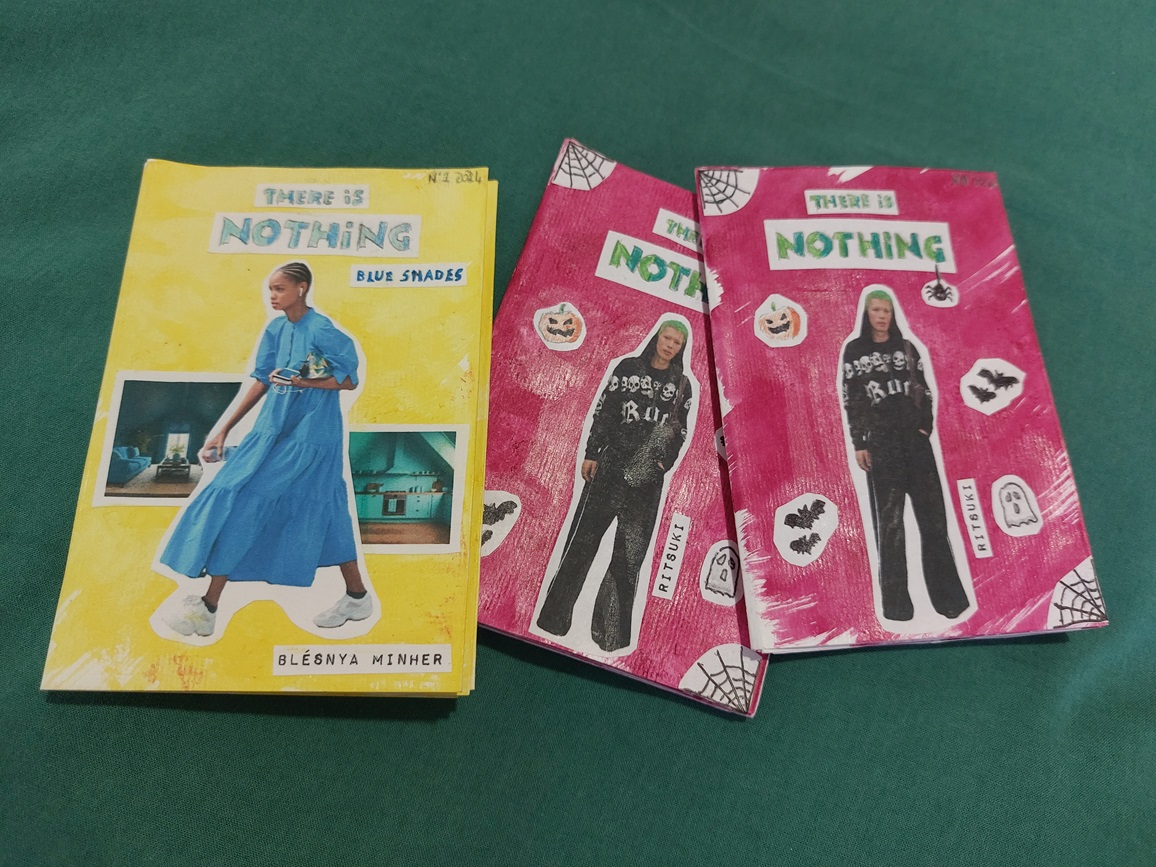 Dettaglio che evidenzia la lavorazione artigianale di ogni singolo zine